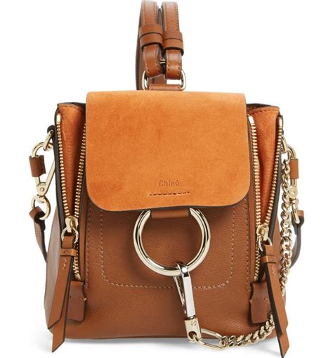 chloe mini faye backpack colors|Mini Faye Backpack In Smooth & Suede Calfskin .